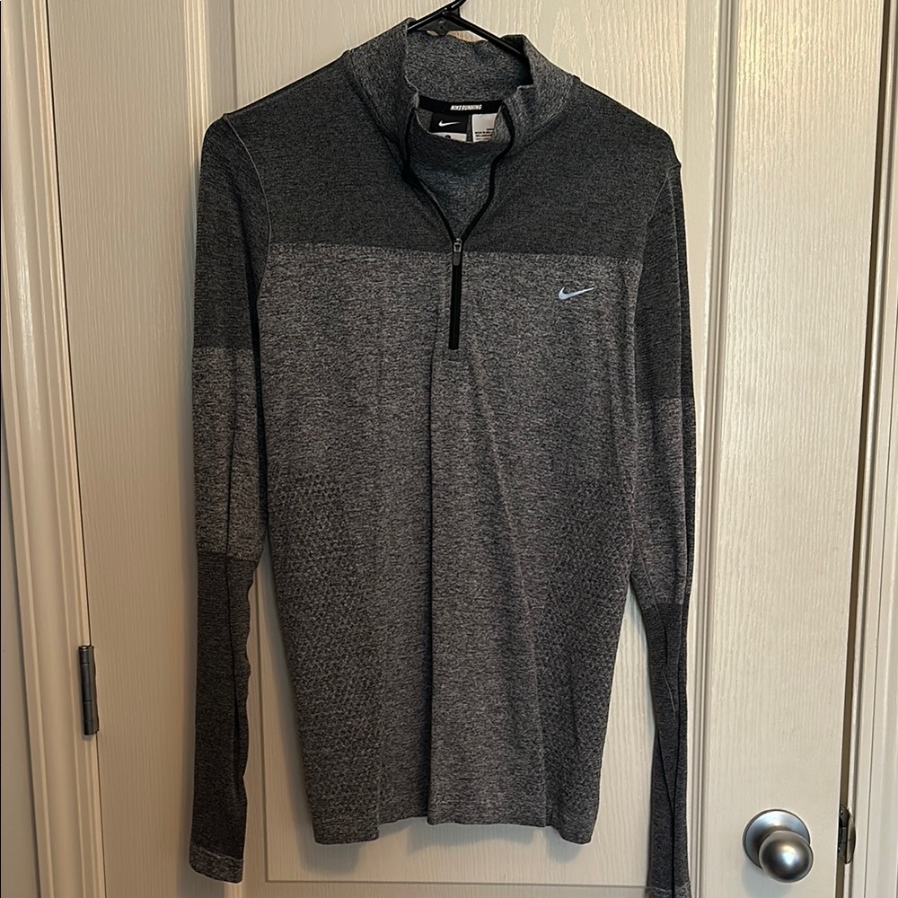 Nike Gray Quarter-Zip Pullover